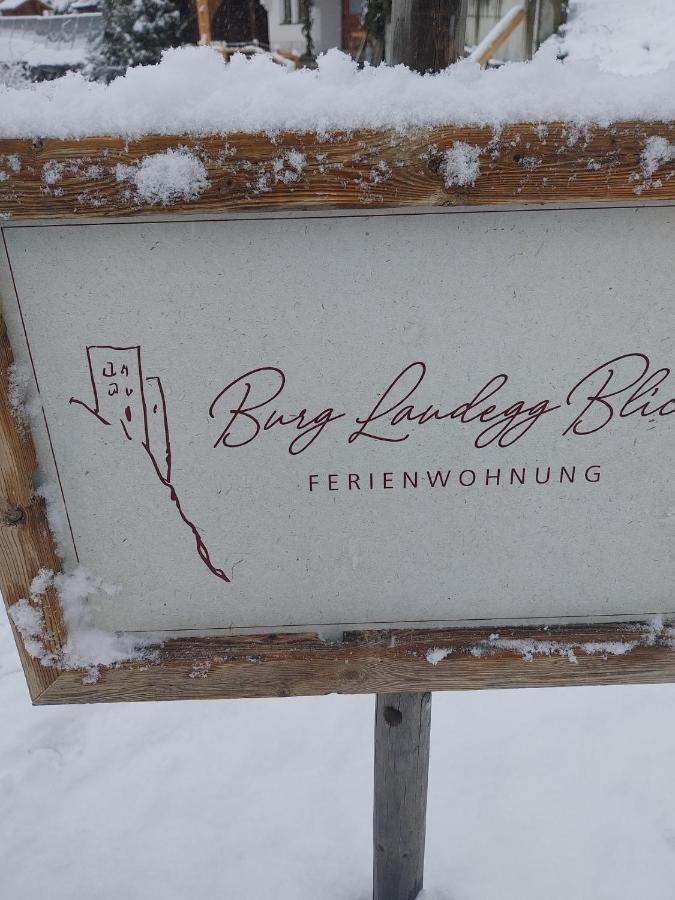 Ferienwohnung Burg Laudegg Blick Faggen Exterior foto
